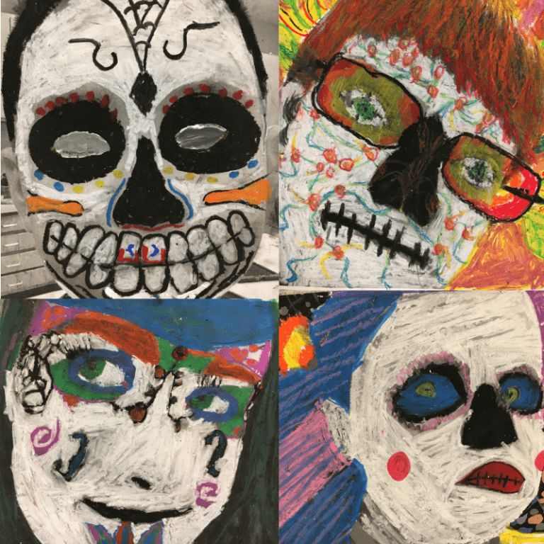 GOES – Sugar Skull Art with iPads and Pastels